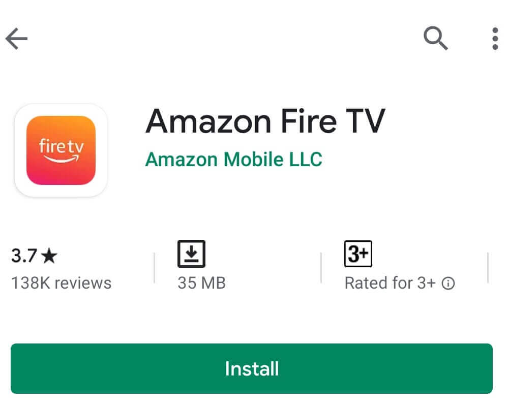 Amazon Fire TV app