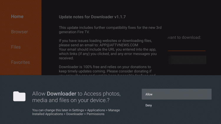 Install Downloader app on Firestick