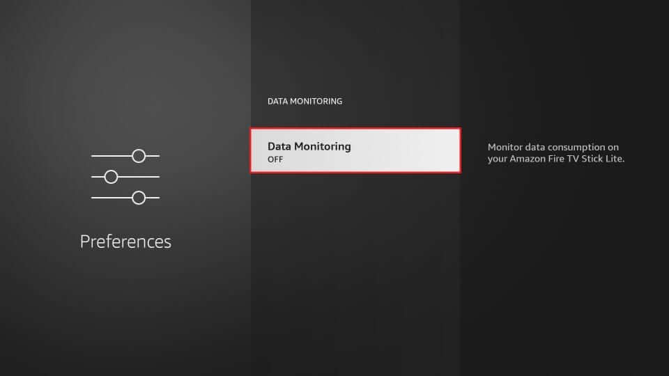 data monitoring is one of the best firestick settings