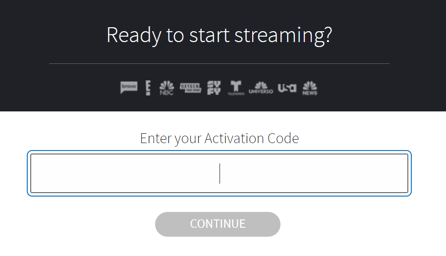 enter the activation code to activate e on firestick