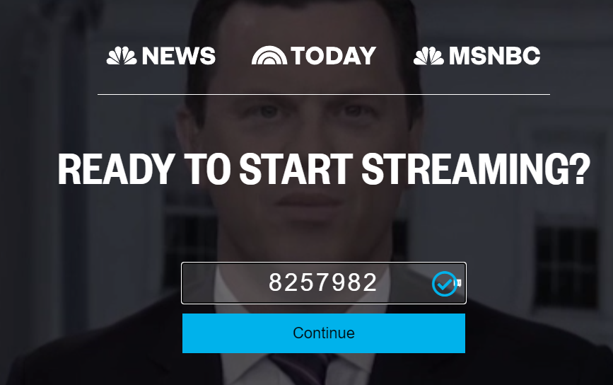 Activate MSNBC on Firestick.