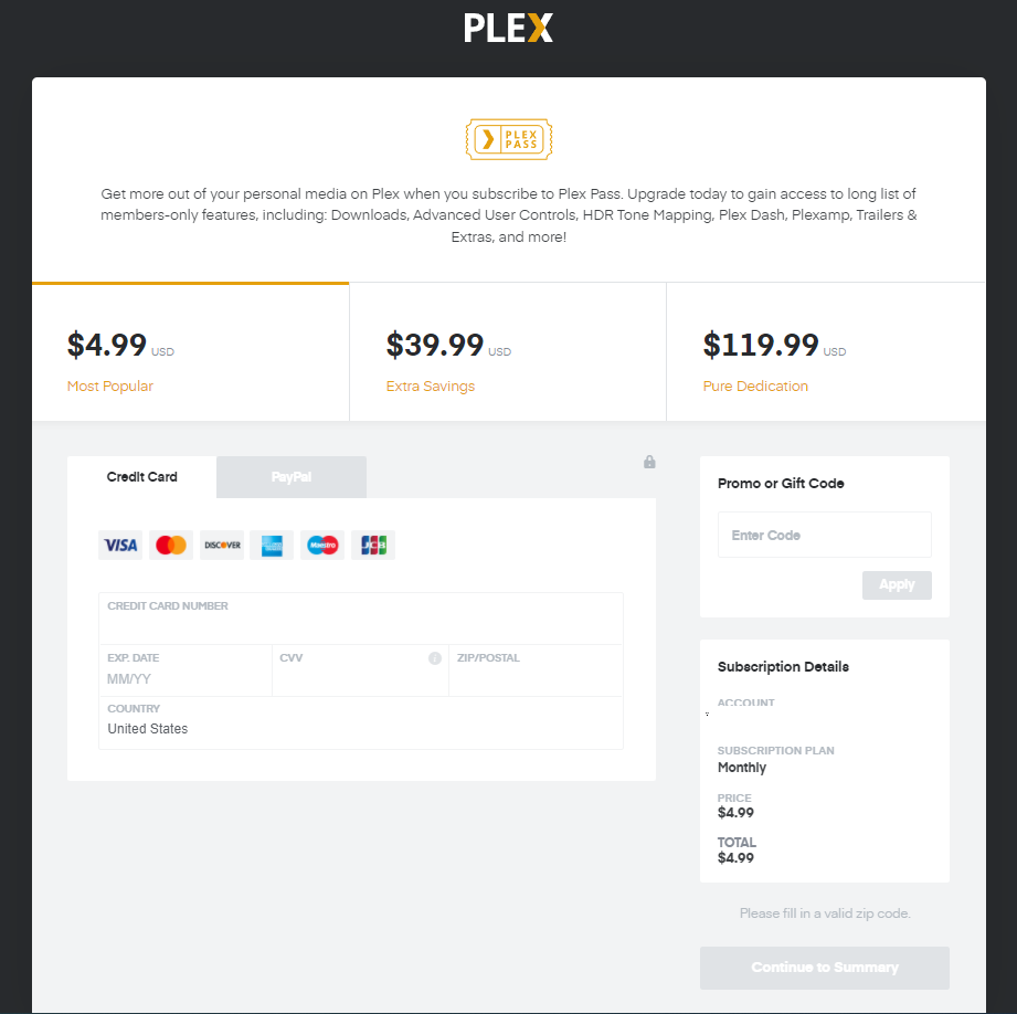 Get Plex pass to access Plex on Firestick
