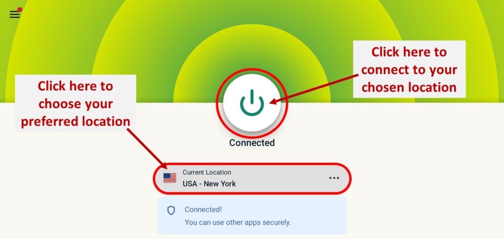 Connect to ExpressVPN and stream GSE Smart IPTV safely