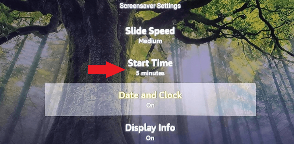 Click Start Time and select Never