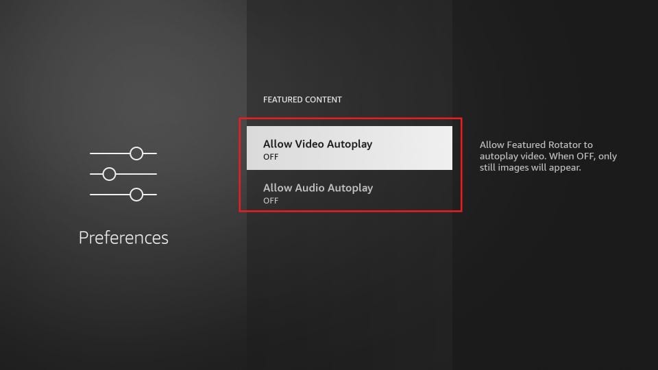 Turn off Allow Video Autoplay and Allow audio Autoplay option.