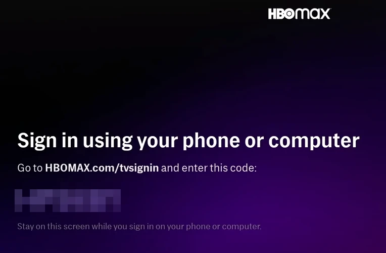 HBO Max activation code