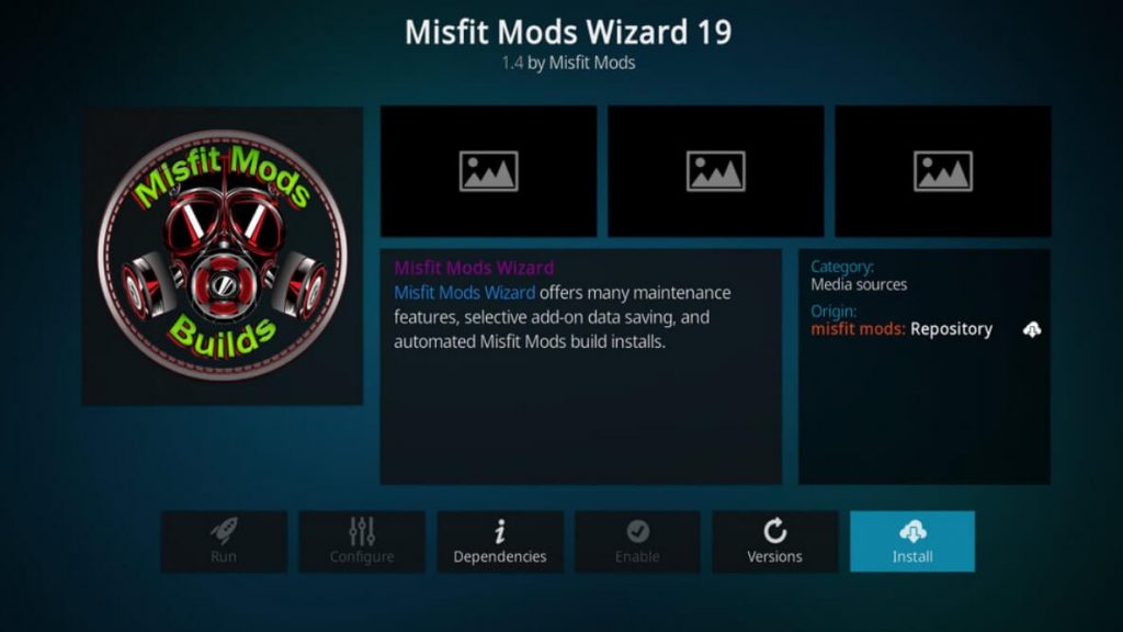 installing misfit mods wizard