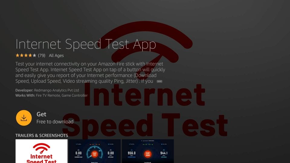 Install Internet Speed Test app