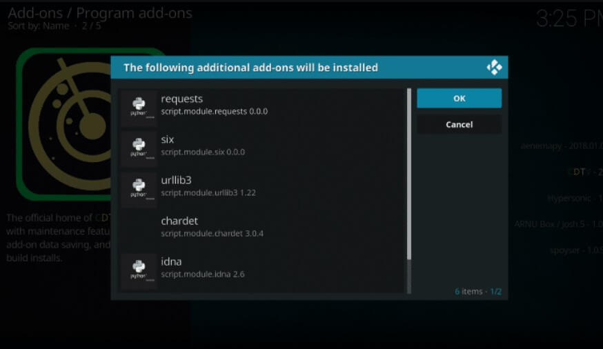 installing cdtv wizard additional addons in kodi for dominus build