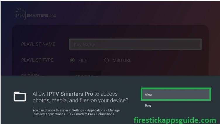 Hit Allow option to download the Samsung TV Plus on Firestick