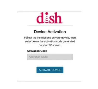 Enter the DISH Anywhere Activation code displayed on your Firestick