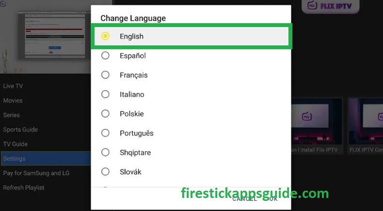 Change Language 