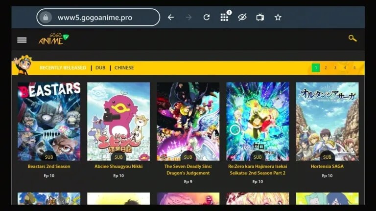 select any GOgoAnime videos on firestick