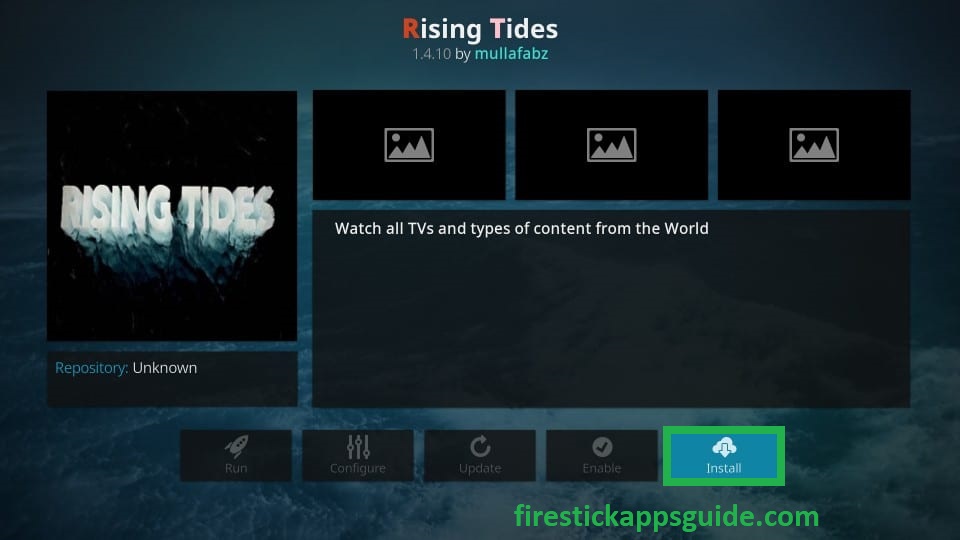  select install to get Rising Tides