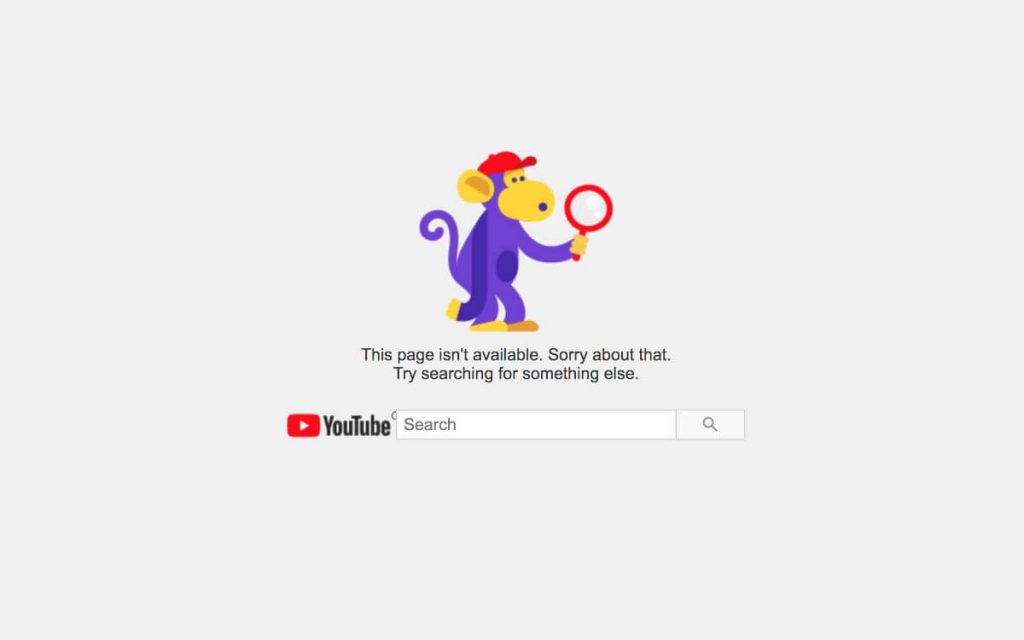 YouTube Server Down