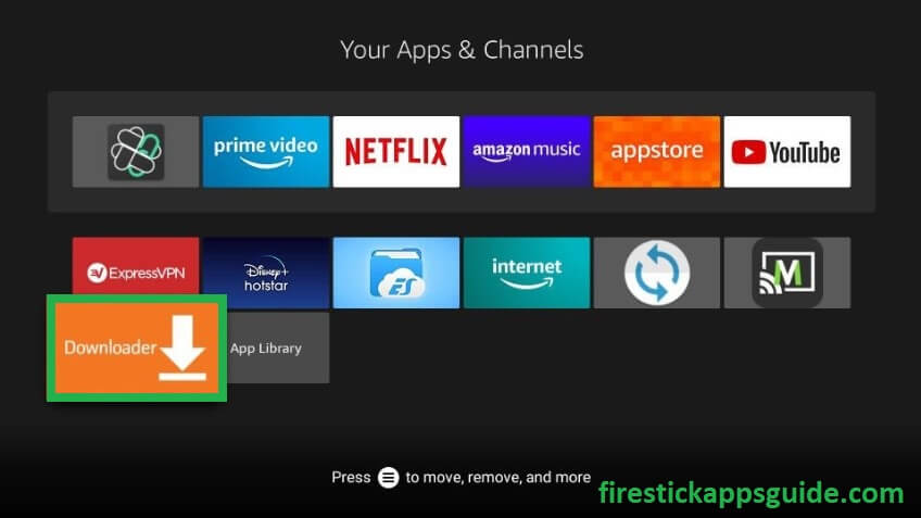  Click on Downloader app on your Firestick