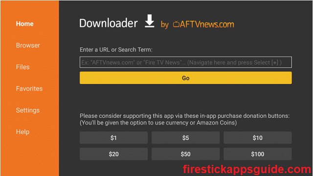 Open Downloader. TOD on Firestick