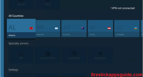 Australia server. sbs on demand firestick