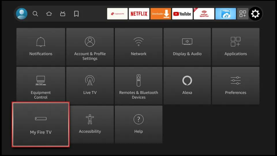 Select the My Fire TV