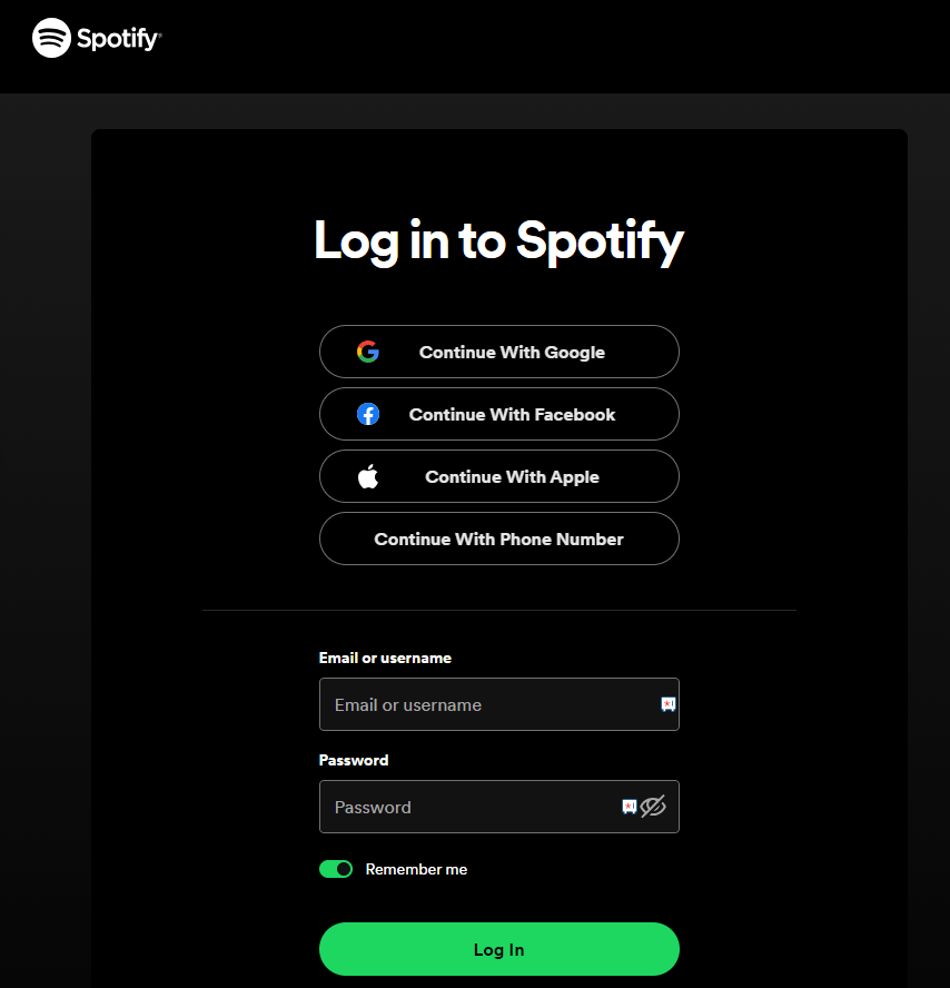 Activate the Spotify app