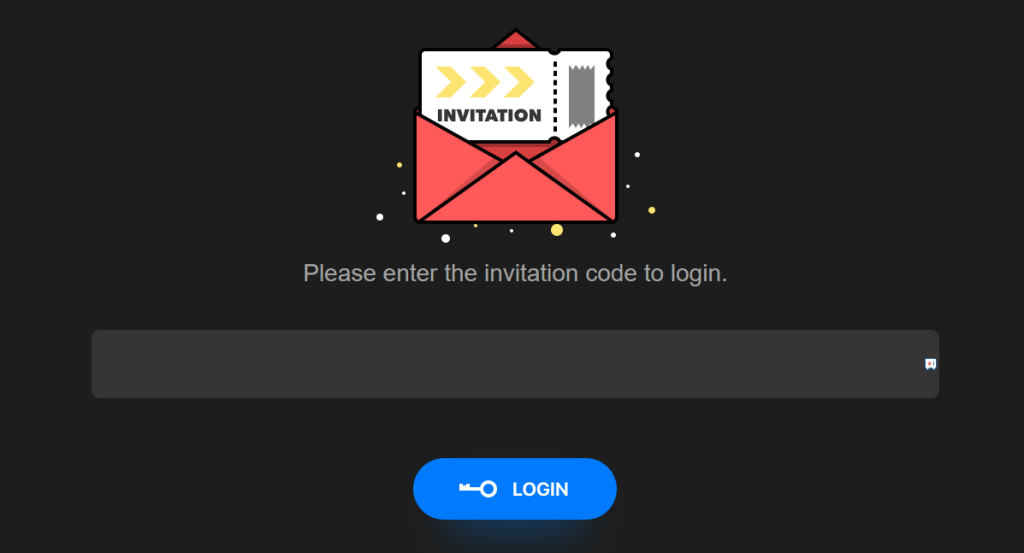 Enter the Invitation code